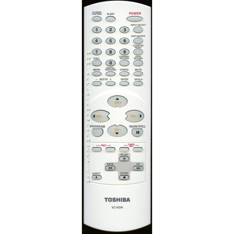 Toshiba VCN2W TV/VCR Remote Control