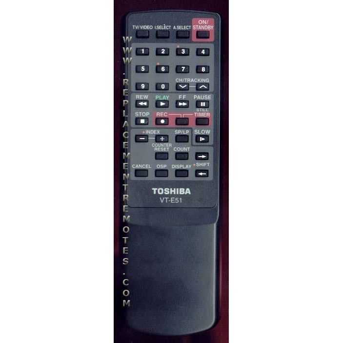 Toshiba VTE51 Consumer Electronics Remote Control