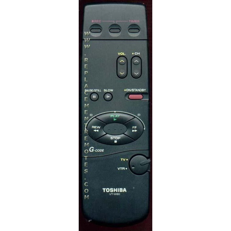 Toshiba VTW80 Consumer Electronics Remote Control