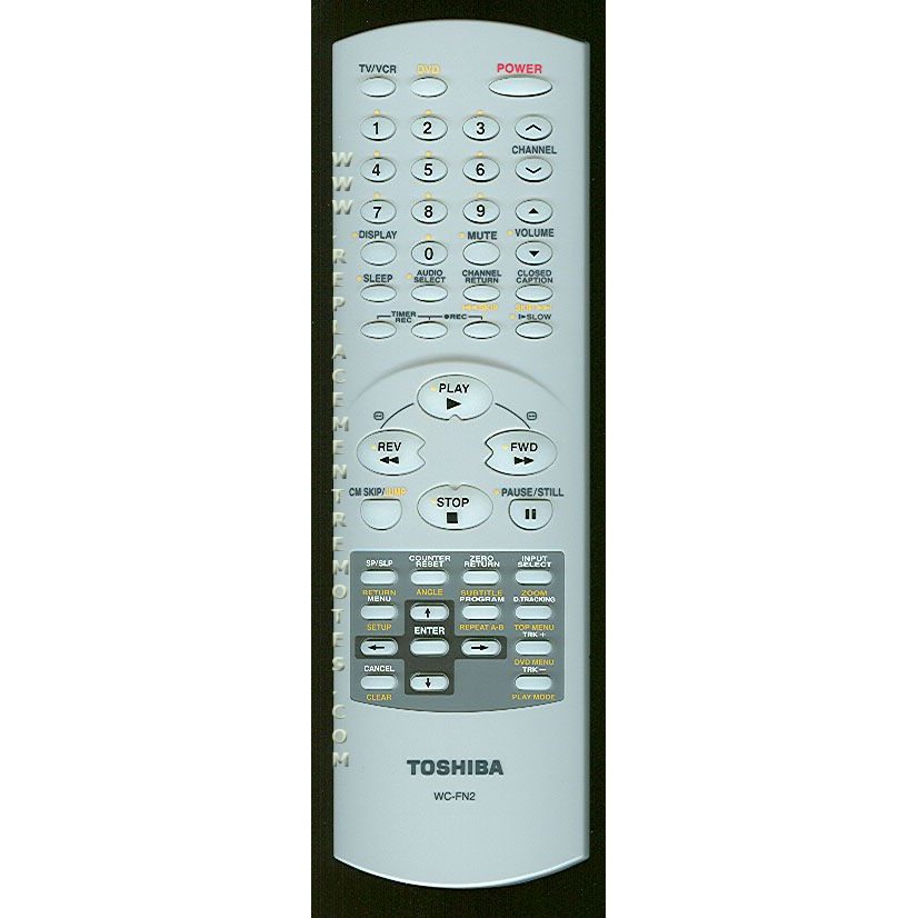 Toshiba WCFN2 TV/VCR/DVD Remote Control