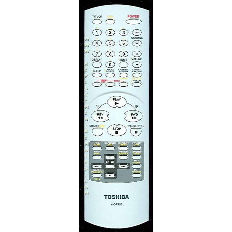 Toshiba WCFPN2 Consumer Electronics Remote Control