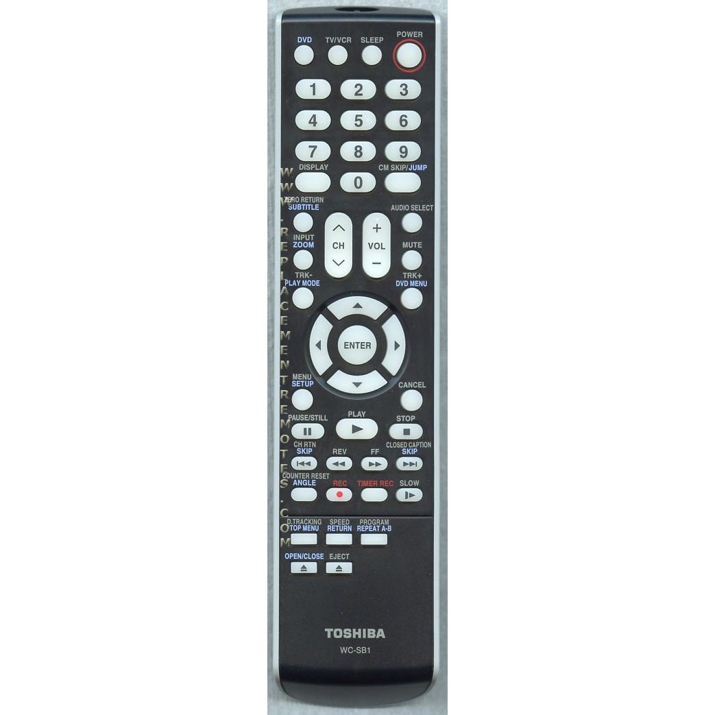 Toshiba WCSB1 TV/VCR/DVD Remote Control