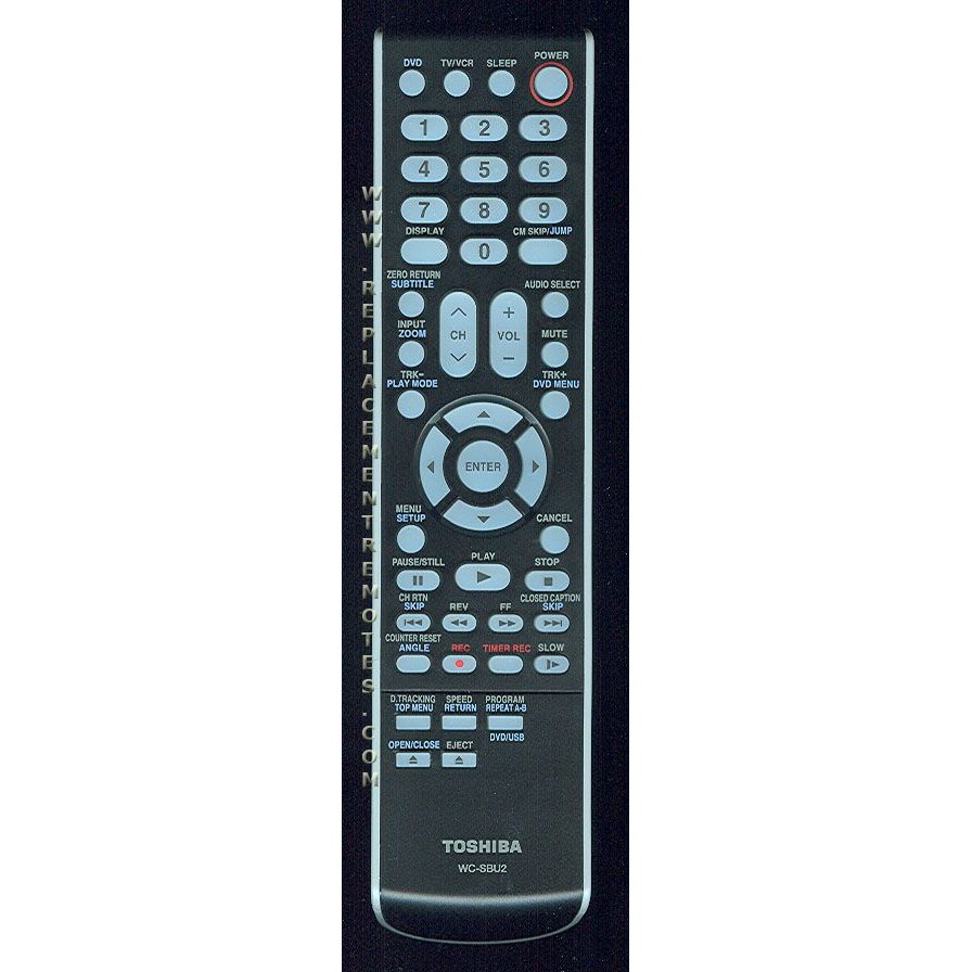 Toshiba WCSBU2 TV/DVD Remote Control