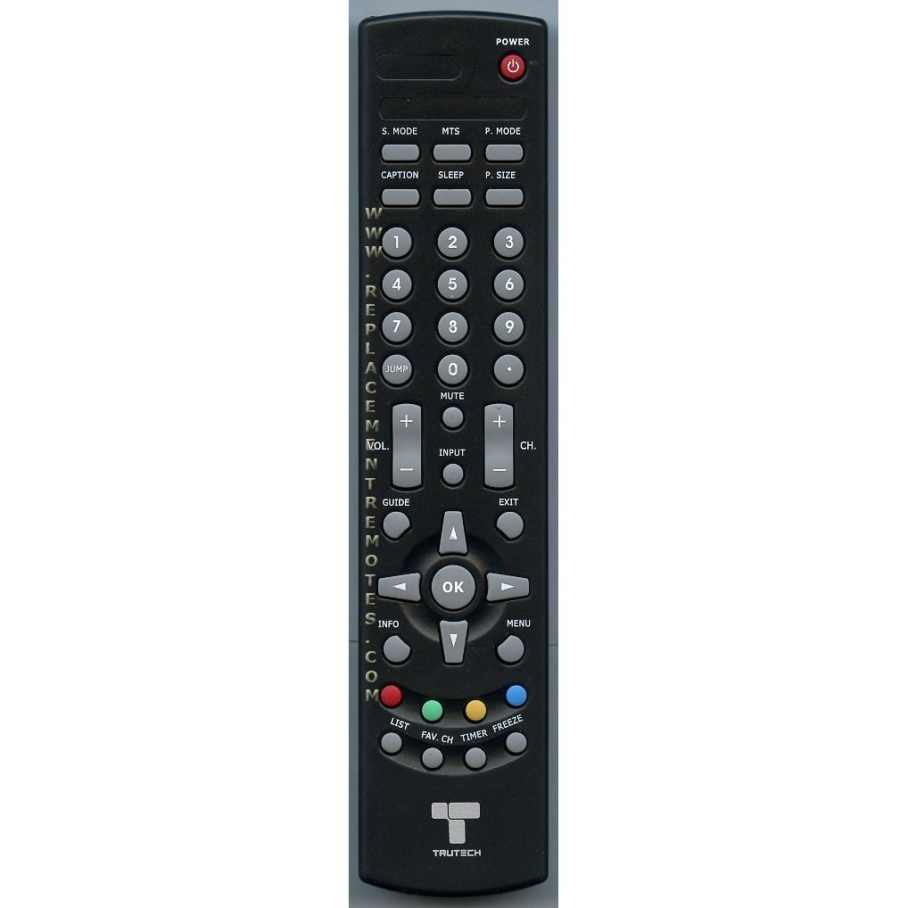 Trutech PM1919BXA1 TV Remote Control