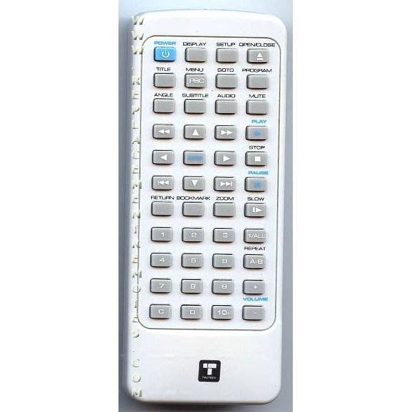 Trutech TT101 DVD Remote Control