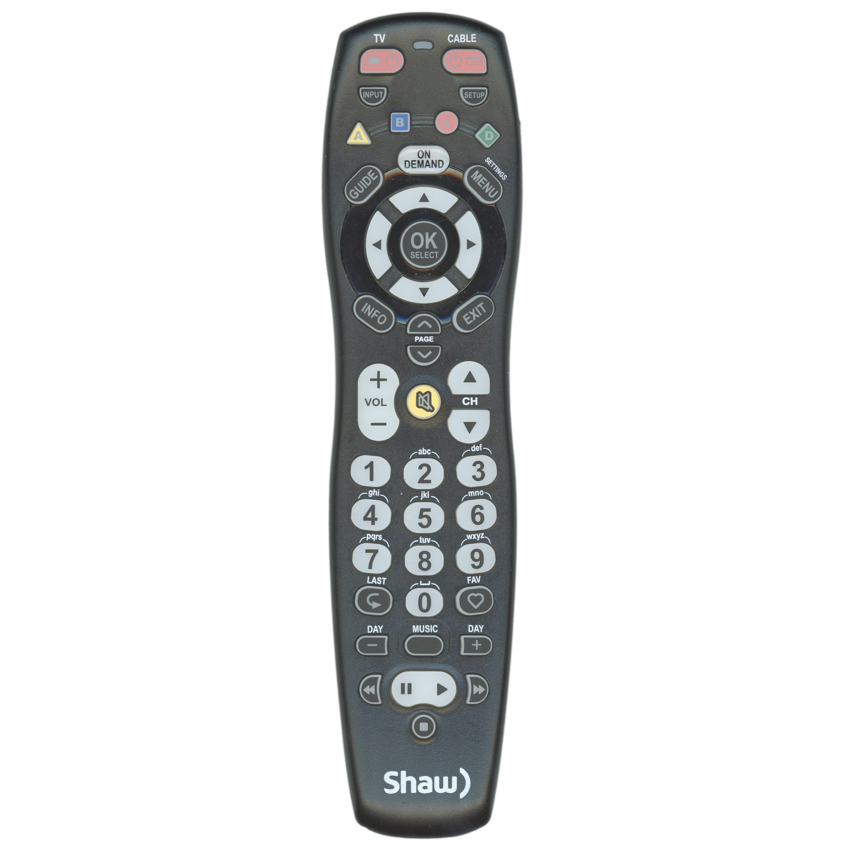 Universal-Electronics 2020B0B1 Shaw 1-Device Universal Remote Control