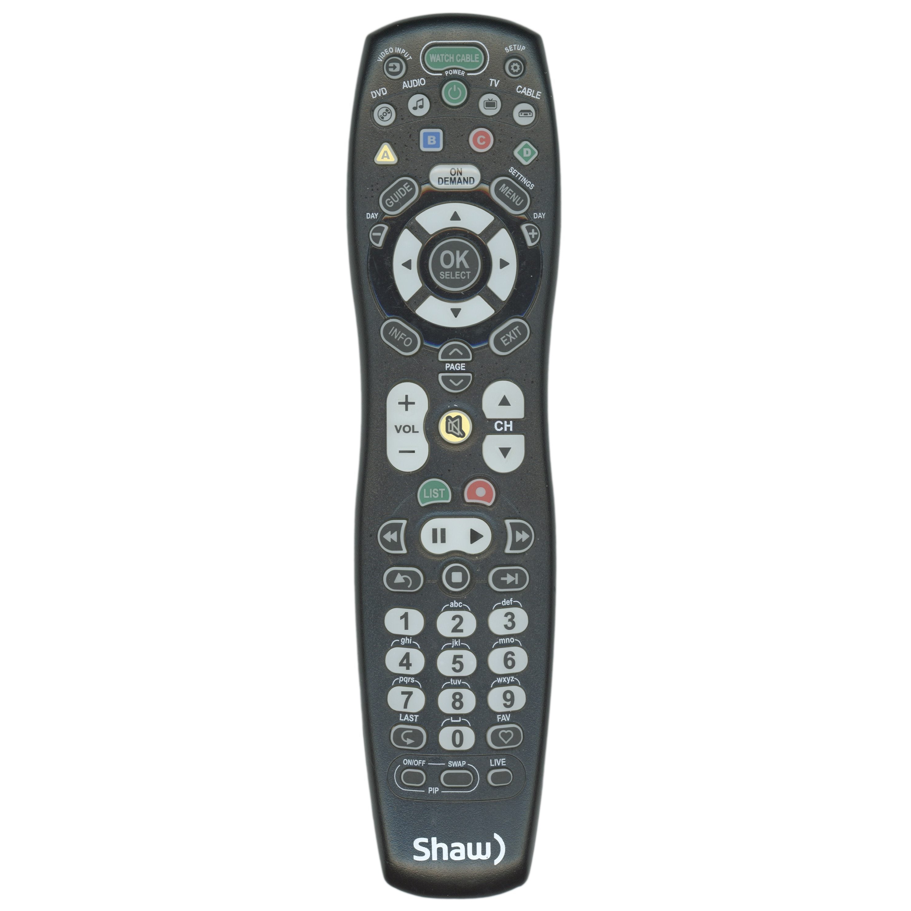 Universal-Electronics 2025B1B1 Shaw 4-Device Universal Remote Control