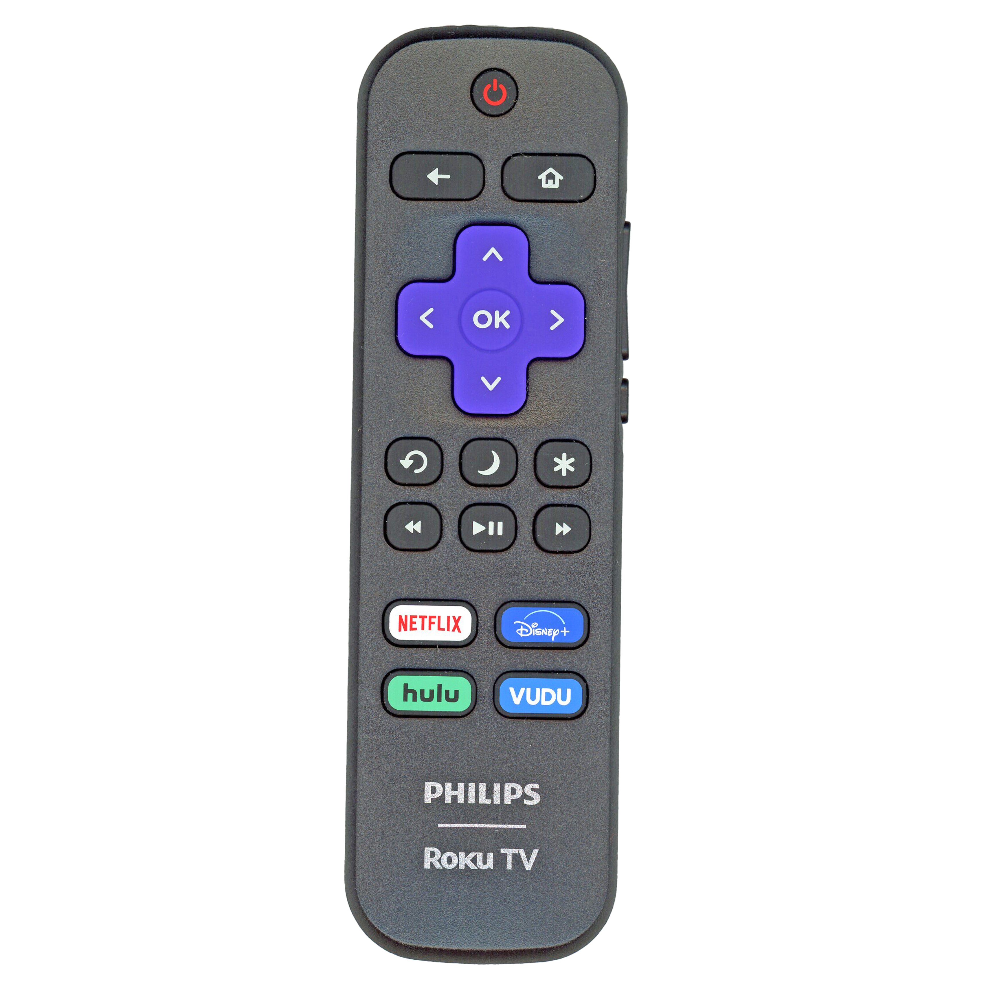 Philips RCALIR Roku TV Remote Control - Netflix, Disney, Hulu, Vudu - 3226000856 - URMT21CND016