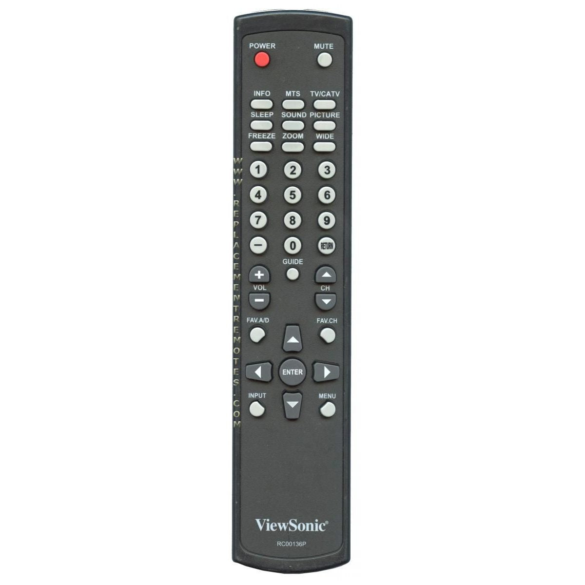 Viewsonic RC00136P TV Remote Control