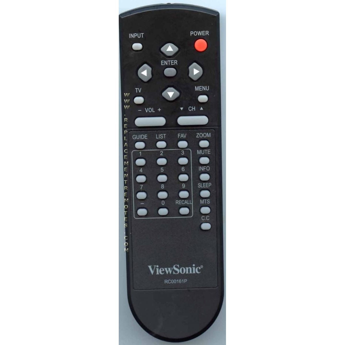 Viewsonic RC00161P TV Remote Control