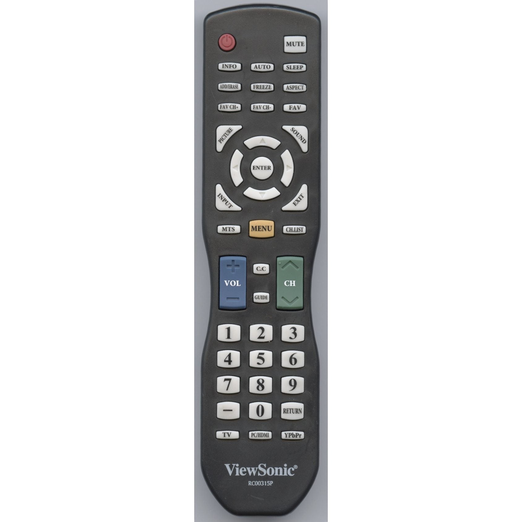 Viewsonic RC00315P TV Remote Control