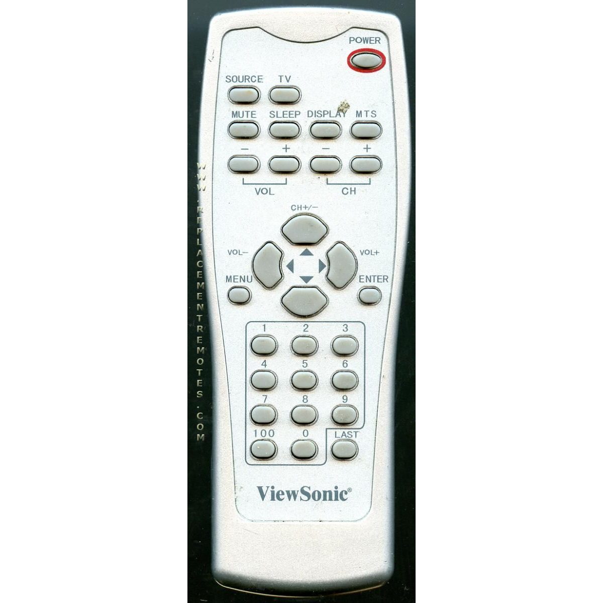 Viewsonic RCNN161 TV Remote Control