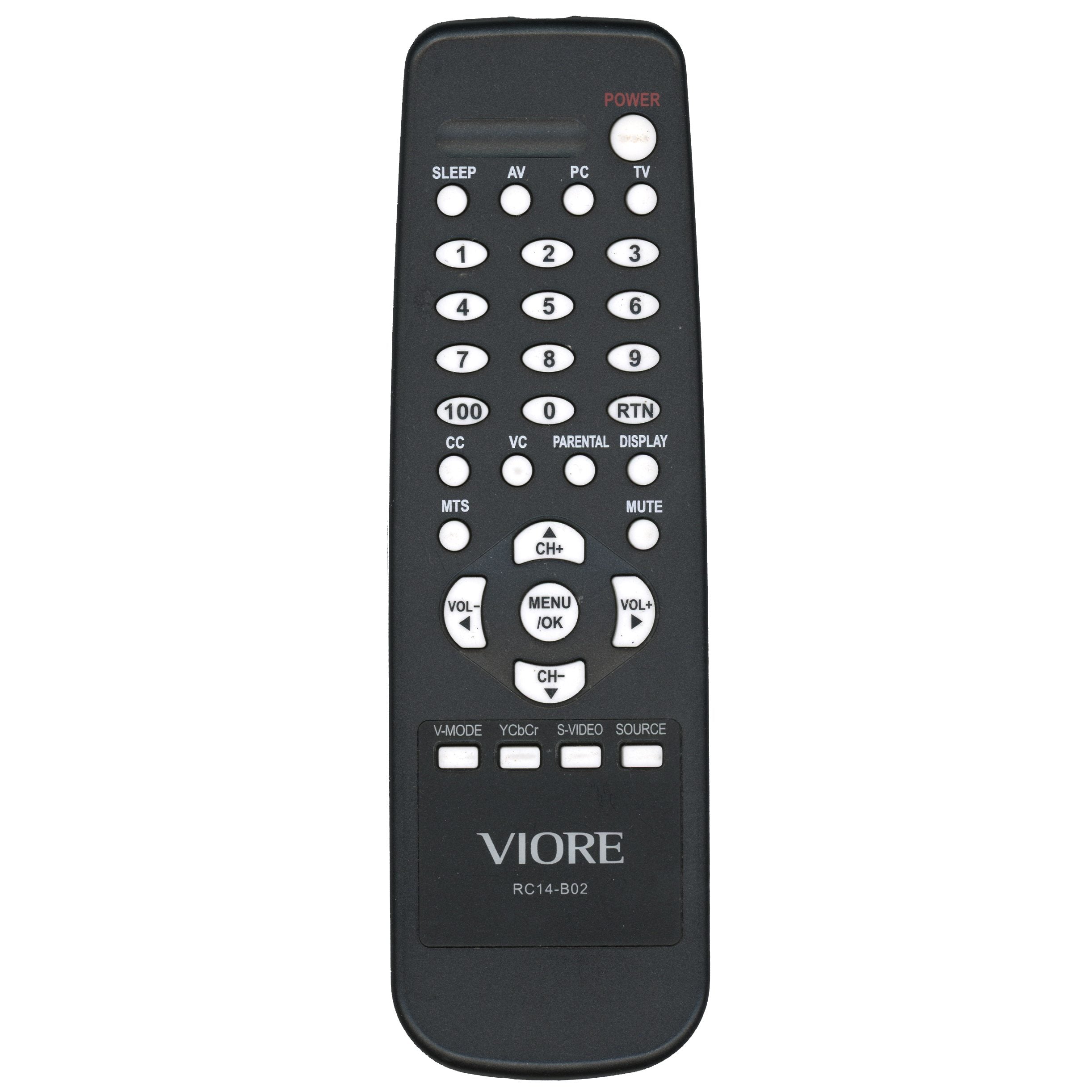 Viore RC14B02 TV Remote Control