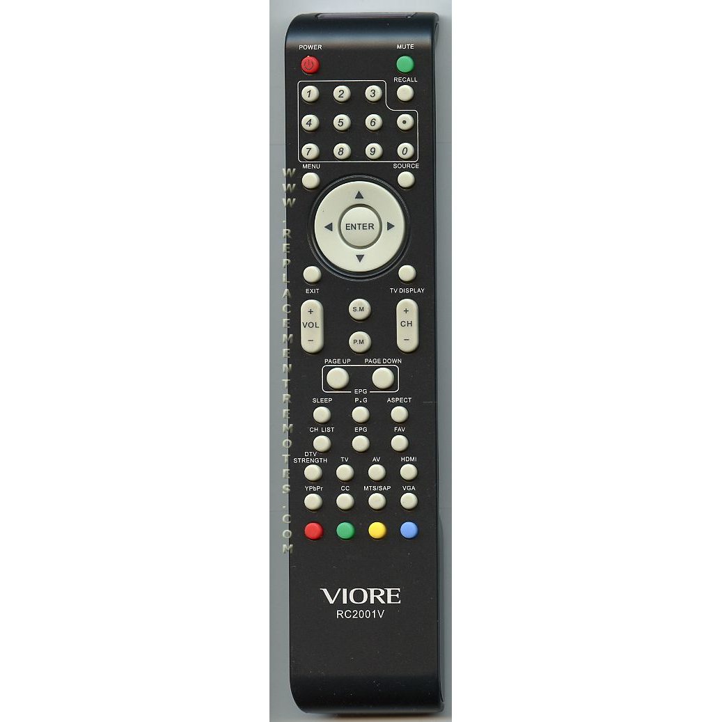 Viore RC2001V TV Remote Control