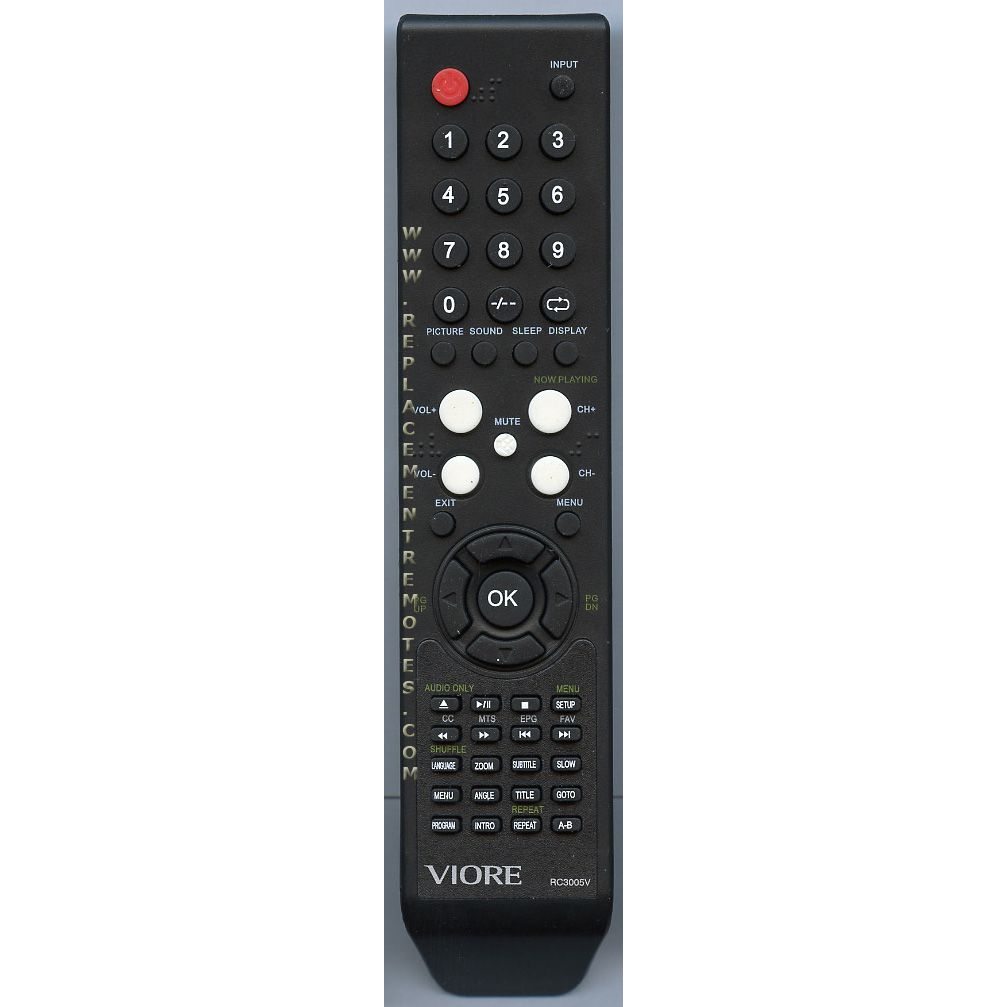 Viore RC3005V TV/DVD Remote Control