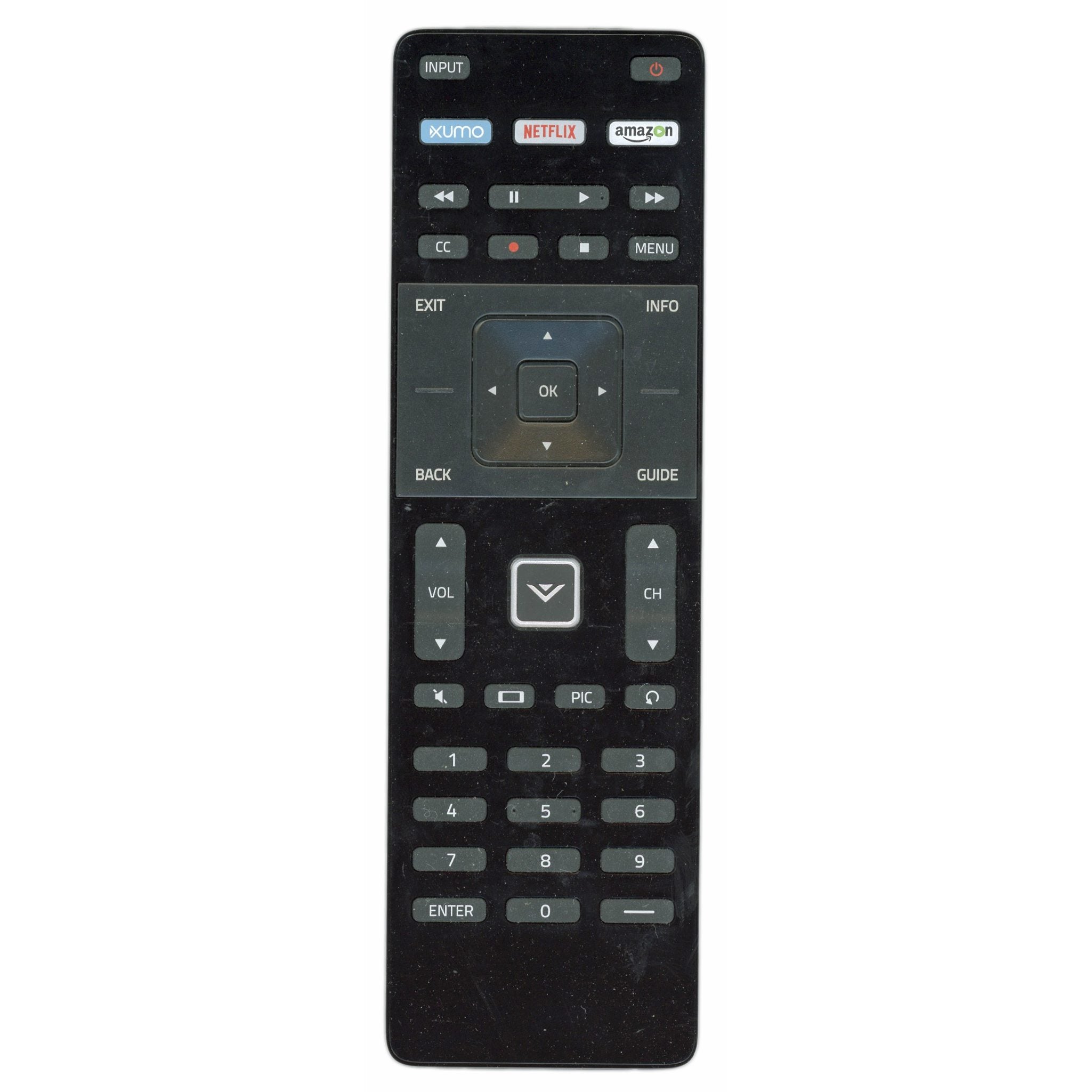 Vizio XRT122.v3 TV Remote Control - Xumo, Netflix, Amazon - 398GR14BEVZY0005DP