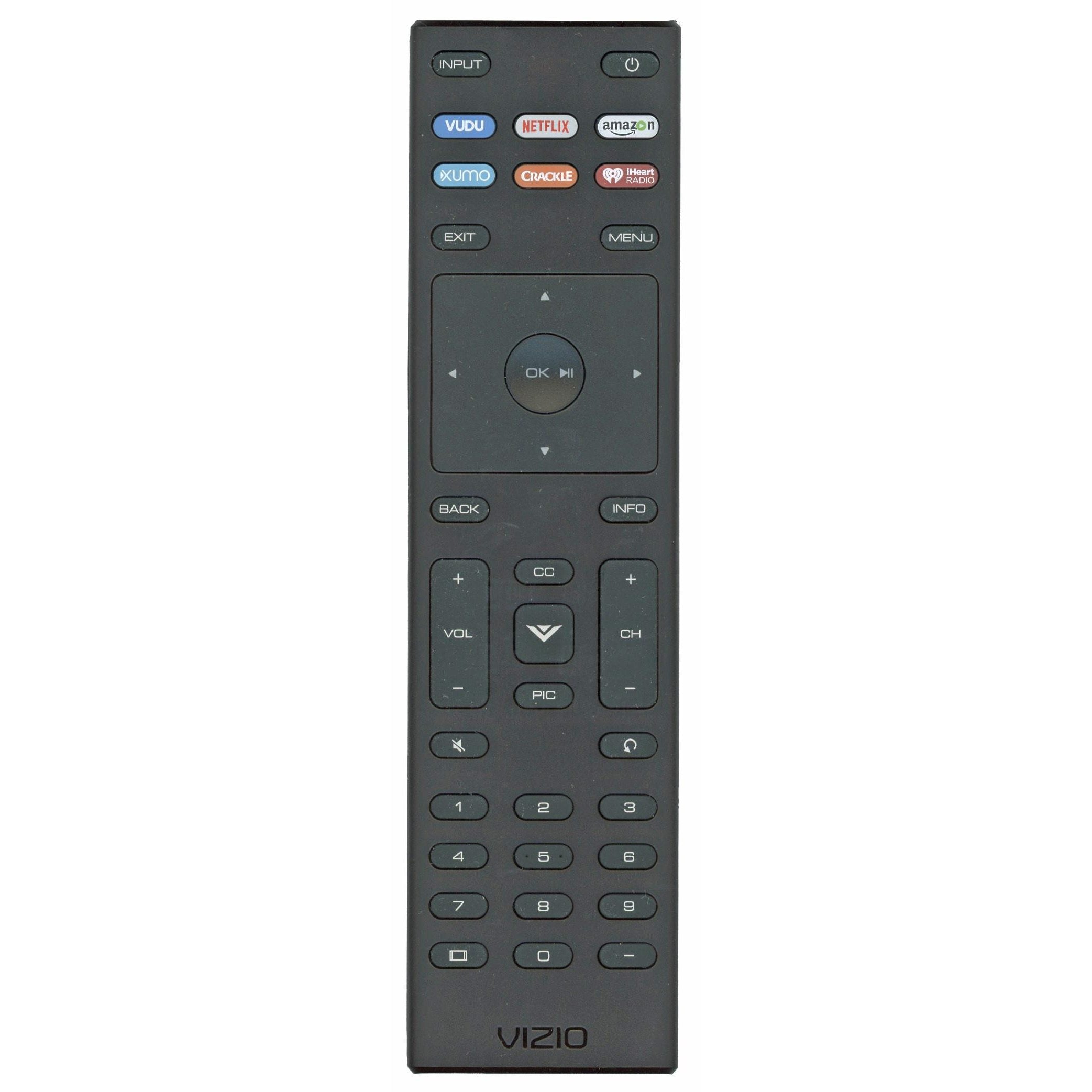 Original Vizio XRT136/60015AQ00886G TV Remote Control - Vudu, Netflix, Amazon, Xumo, Crackle, iHeart Radio - 60015AQ00886G