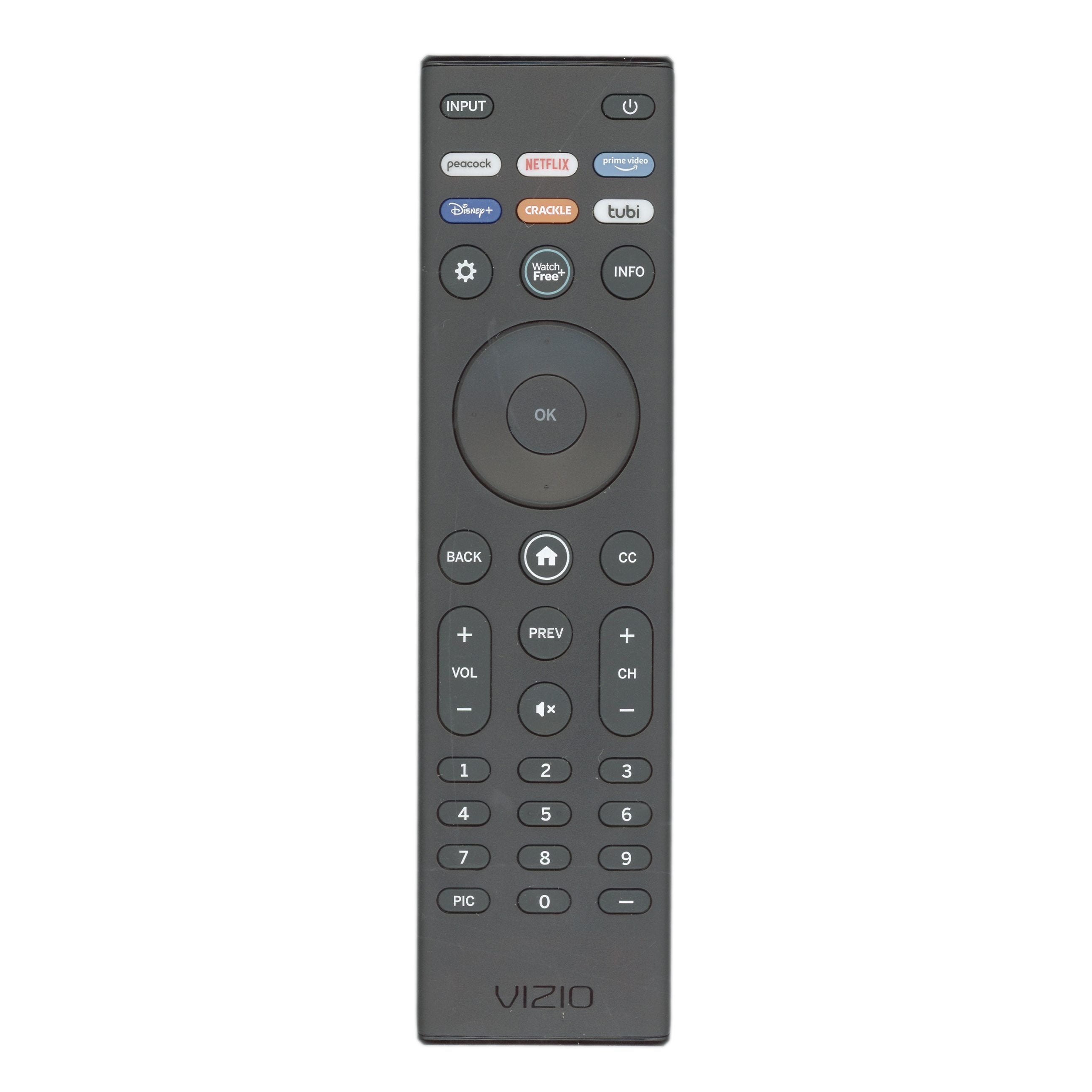 Vizio XRT140V Peacock Smart TV Remote Control - Peacock, Netflix, Prime Video, Disney +, Crackle, Tubi - 6915C0002J000