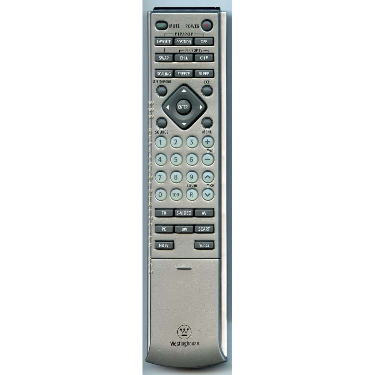 Westinghouse 290300006011 TV Remote Control