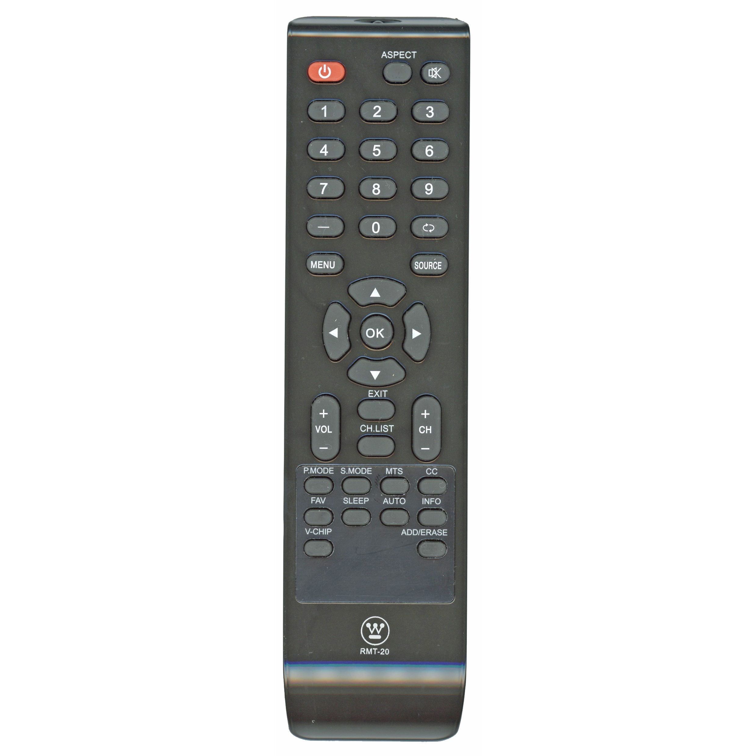 Westinghouse RMT20 TV Remote Control