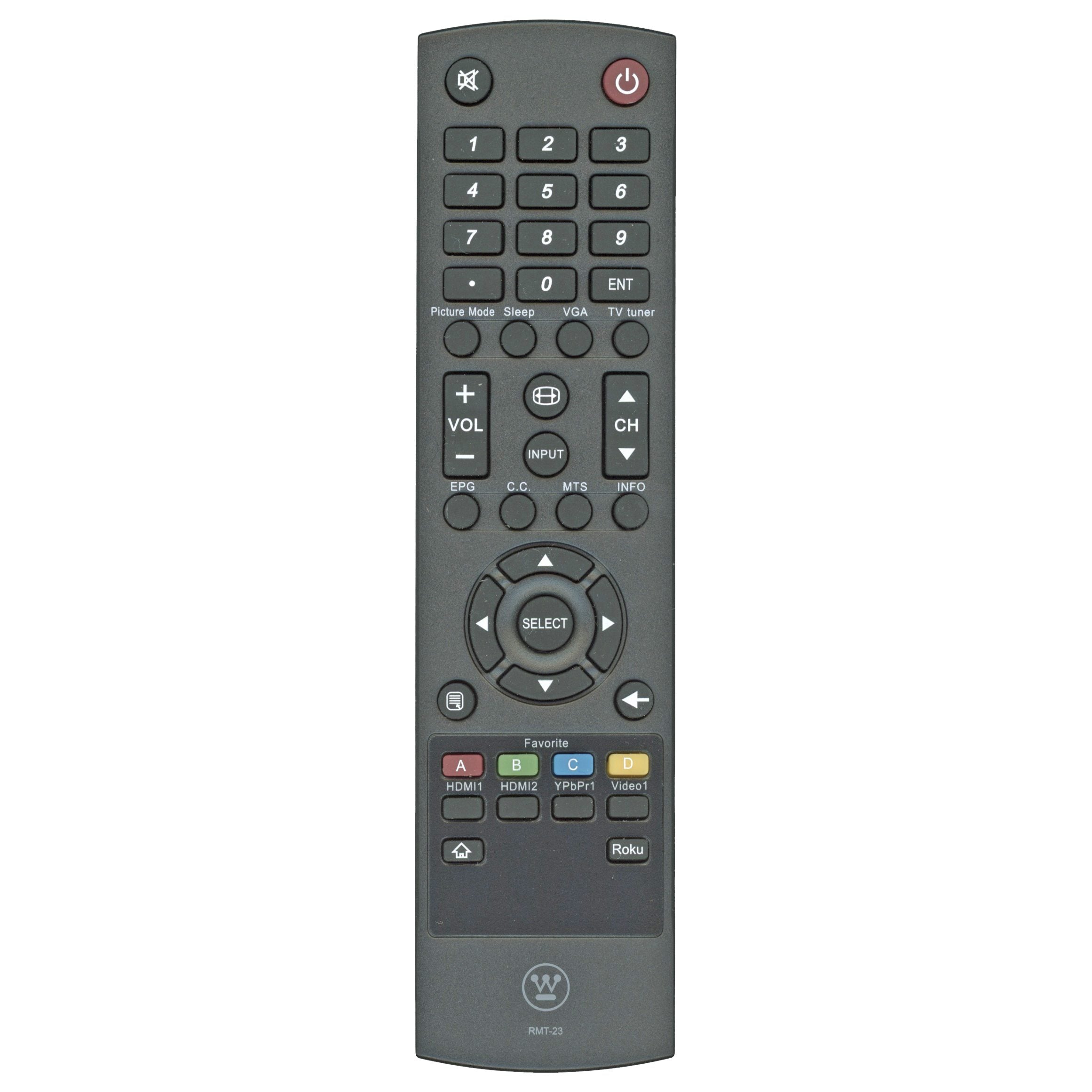 Westinghouse RMT23v2 TV Remote Control