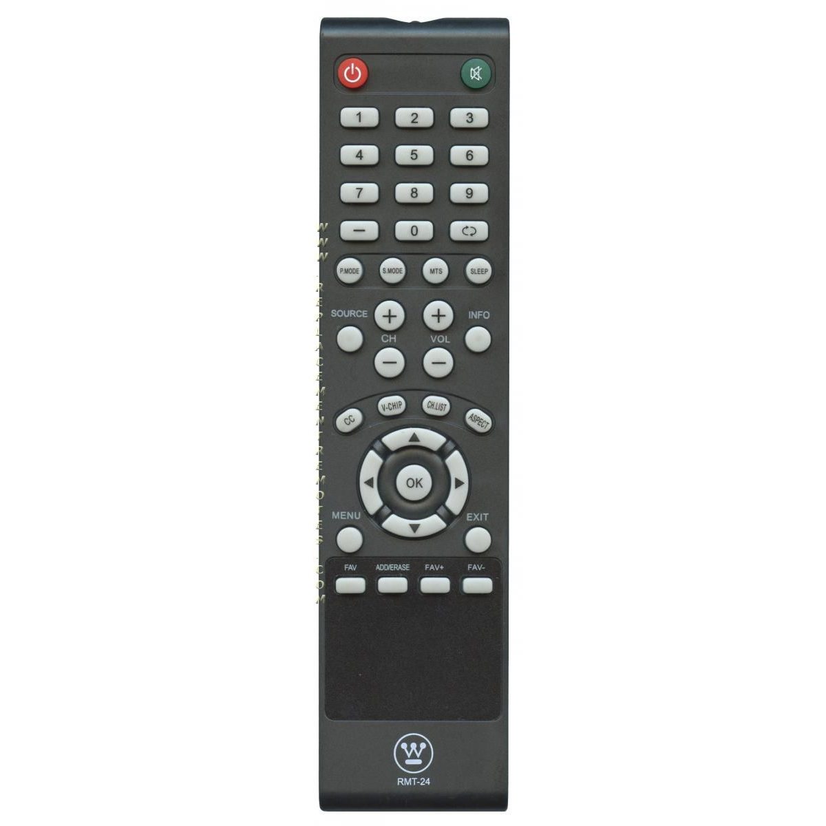 Westinghouse RMT24 TV Remote Control