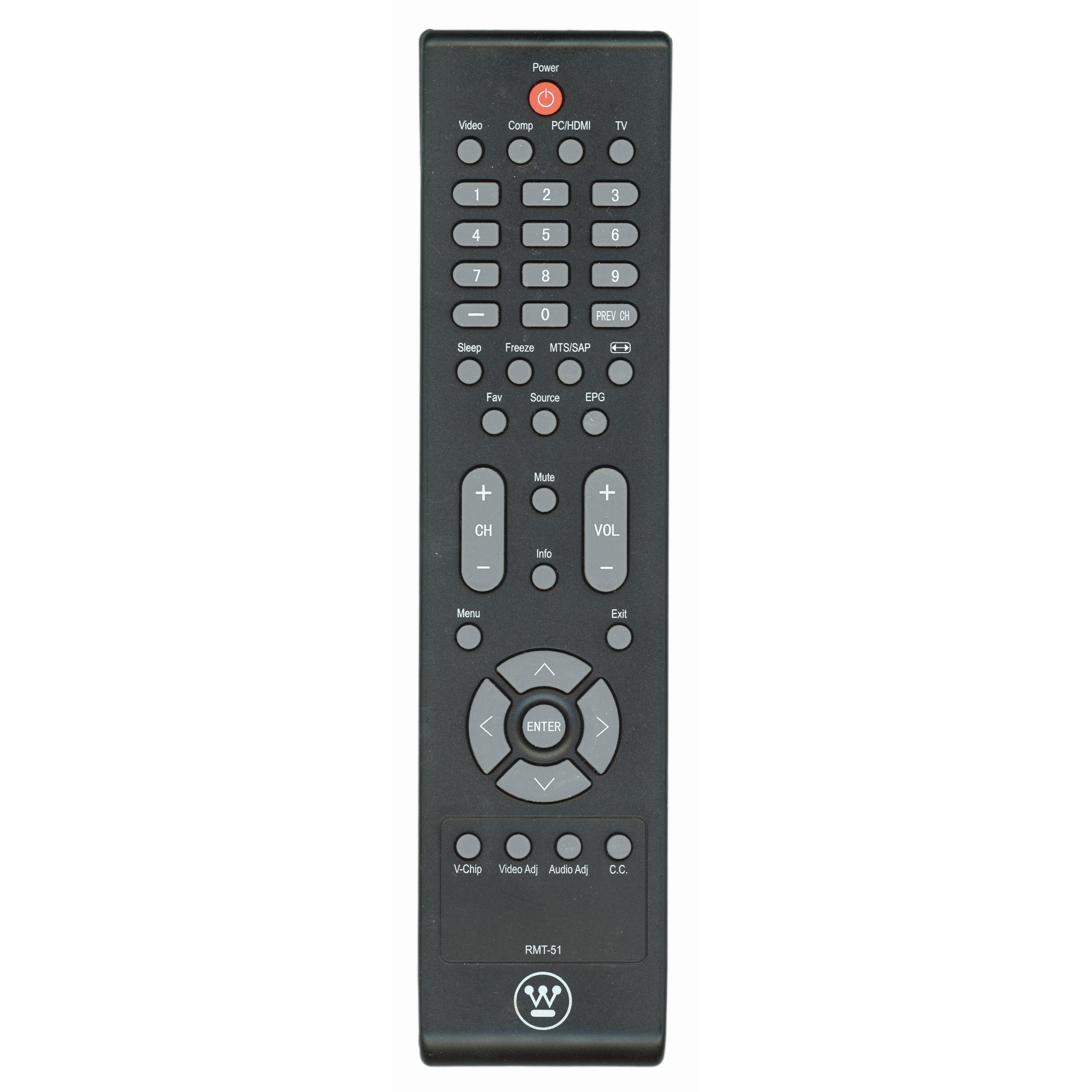 Westinghouse RMT51 TV Remote Control