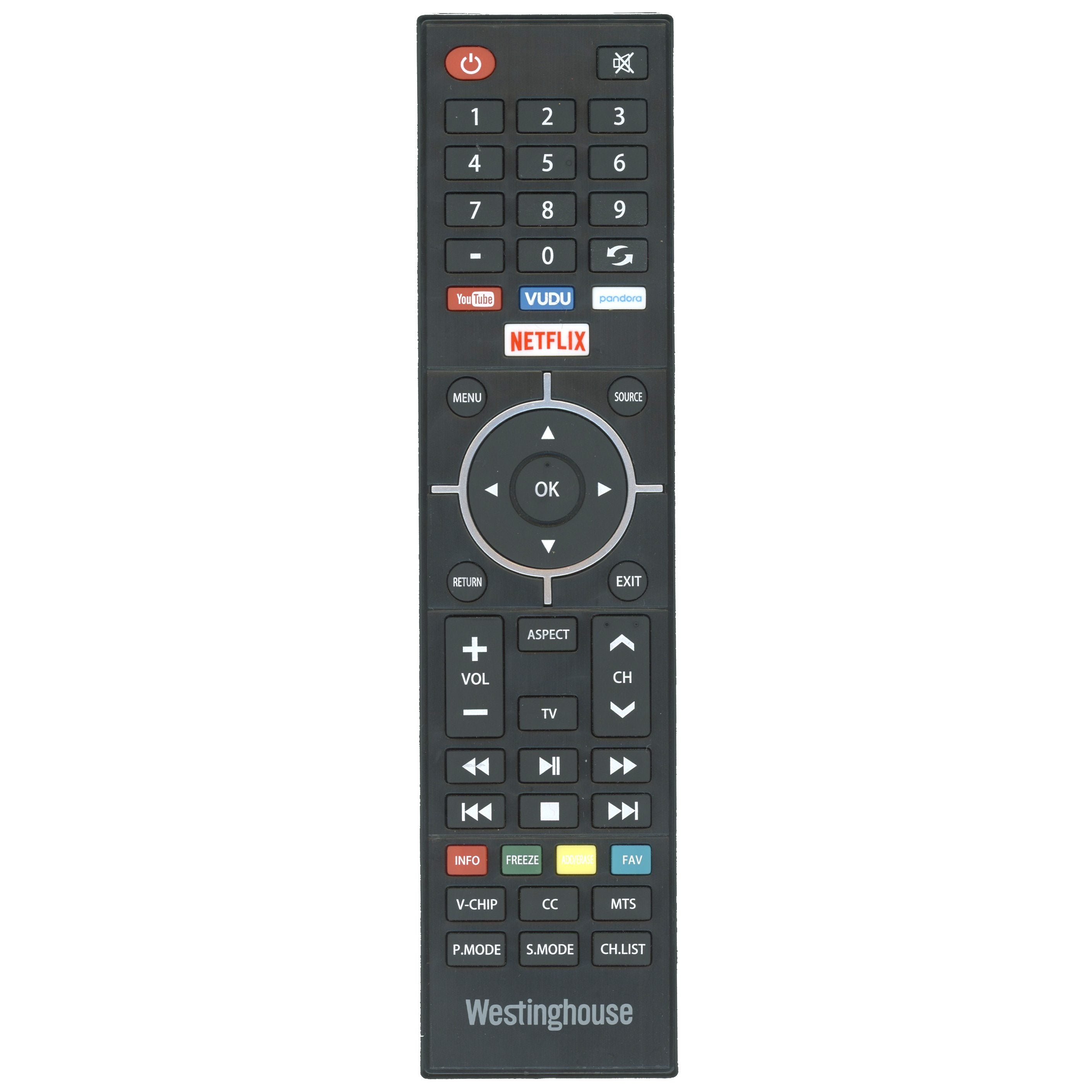 Westinghouse UB4417REM TV Remote Control