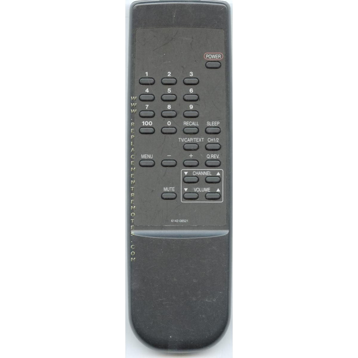 White Westinghouse 614208521 TV Remote Control