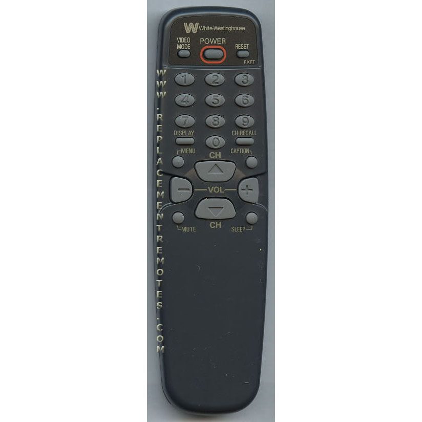 White Westinghouse FXFT TV Remote Control