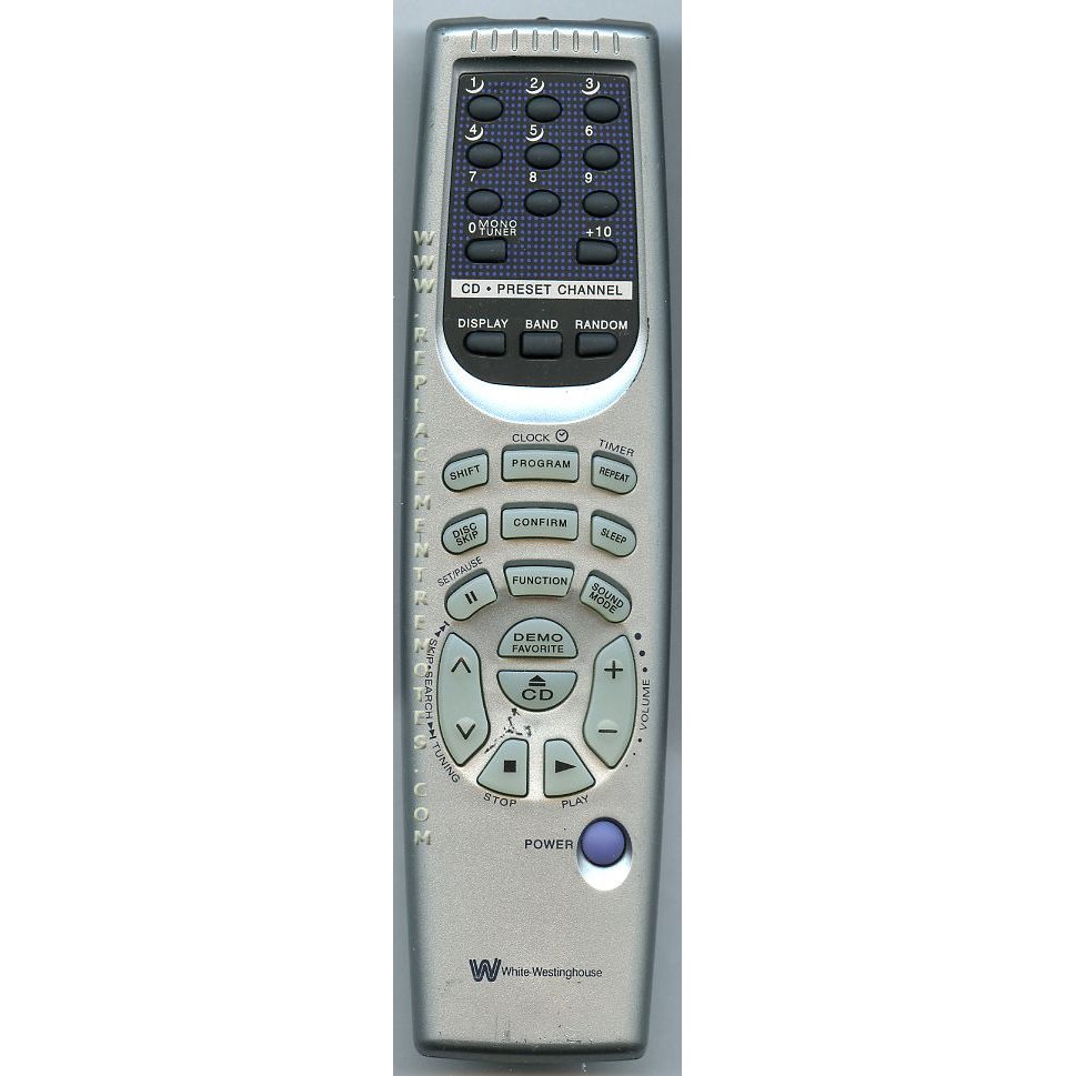 White Westinghouse RCNN145 Audio Remote Control