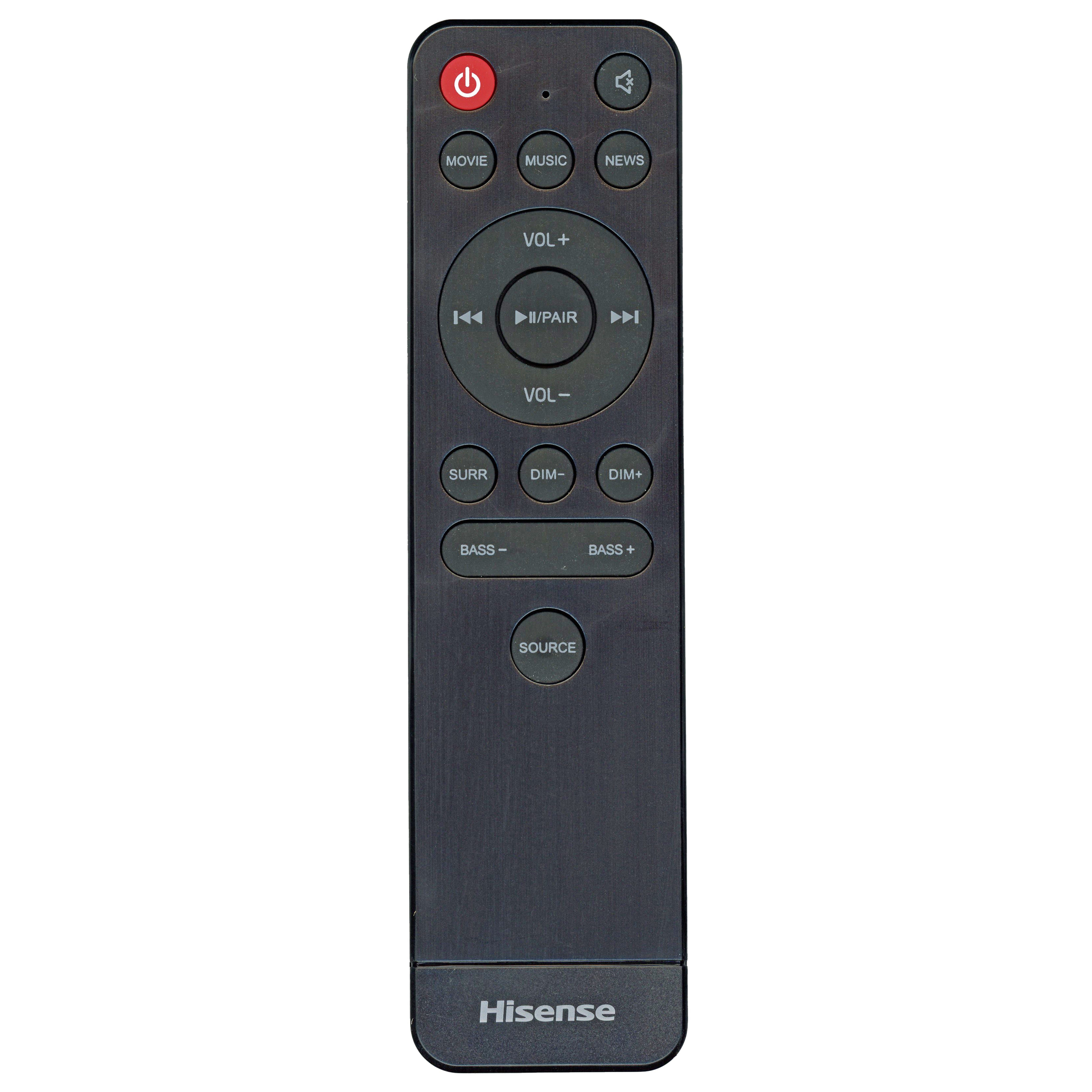 Hisense RCHS214 Sound Bar Remote Control - WT0037177