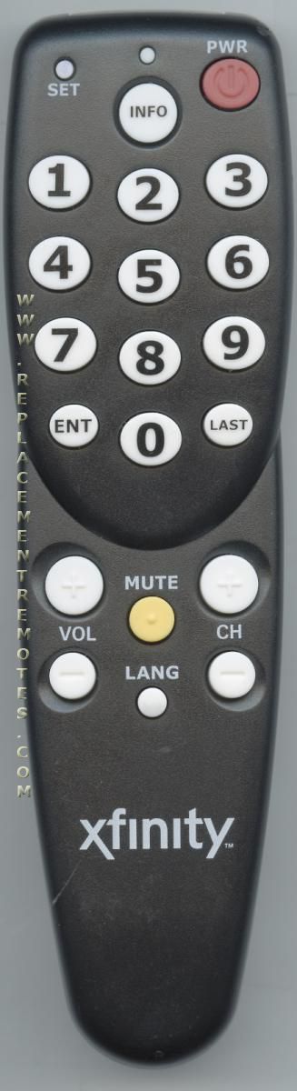 xfinity 3167ABC0R Jumbo Digital TV Tuner Converter Remote Control