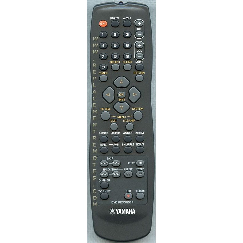 Yamaha AAX44180 DVDR Remote Control