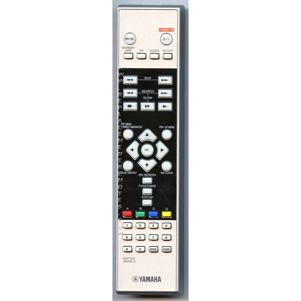 Yamaha BDP100 DVD Remote Control