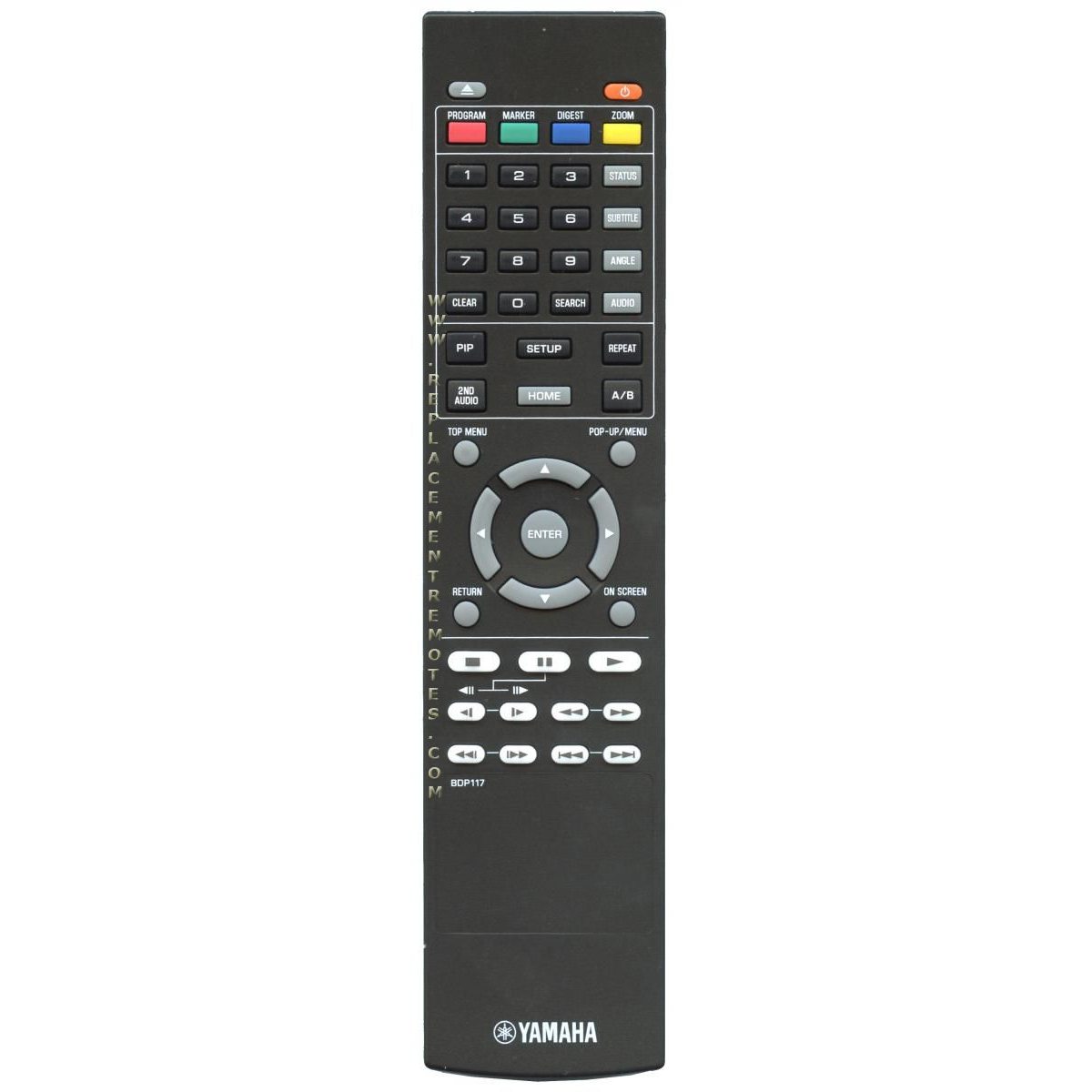 Yamaha BDP117 Blu-ray Remote Control