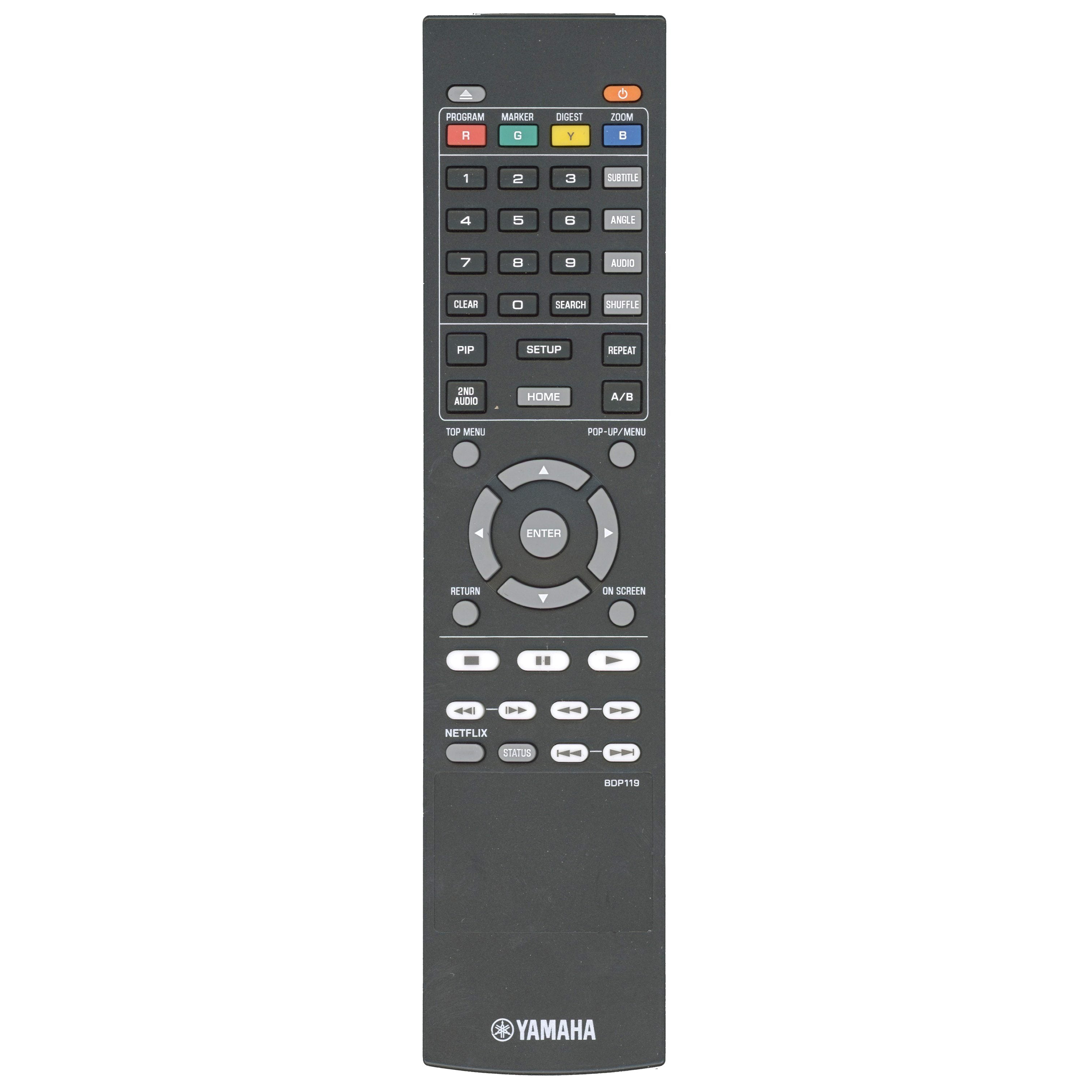 Yamaha BDP119 Blu-ray Remote Control