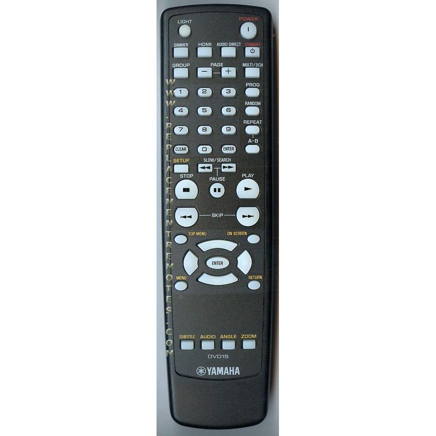 Yamaha DVD15 DVD Remote Control