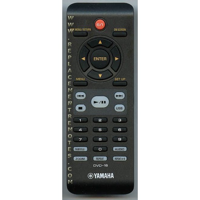 Yamaha DVD16 DVD Remote Control