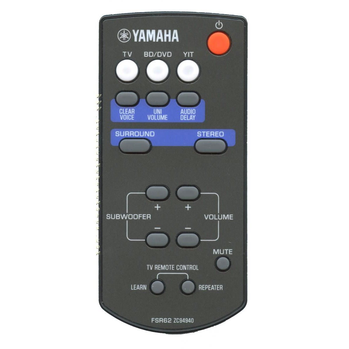 Yamaha FSR62 Sound Bar Remote Control