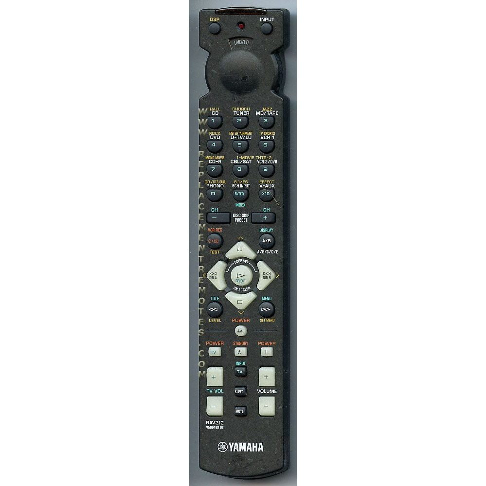 Yamaha RAV212 Receiver Remote Control