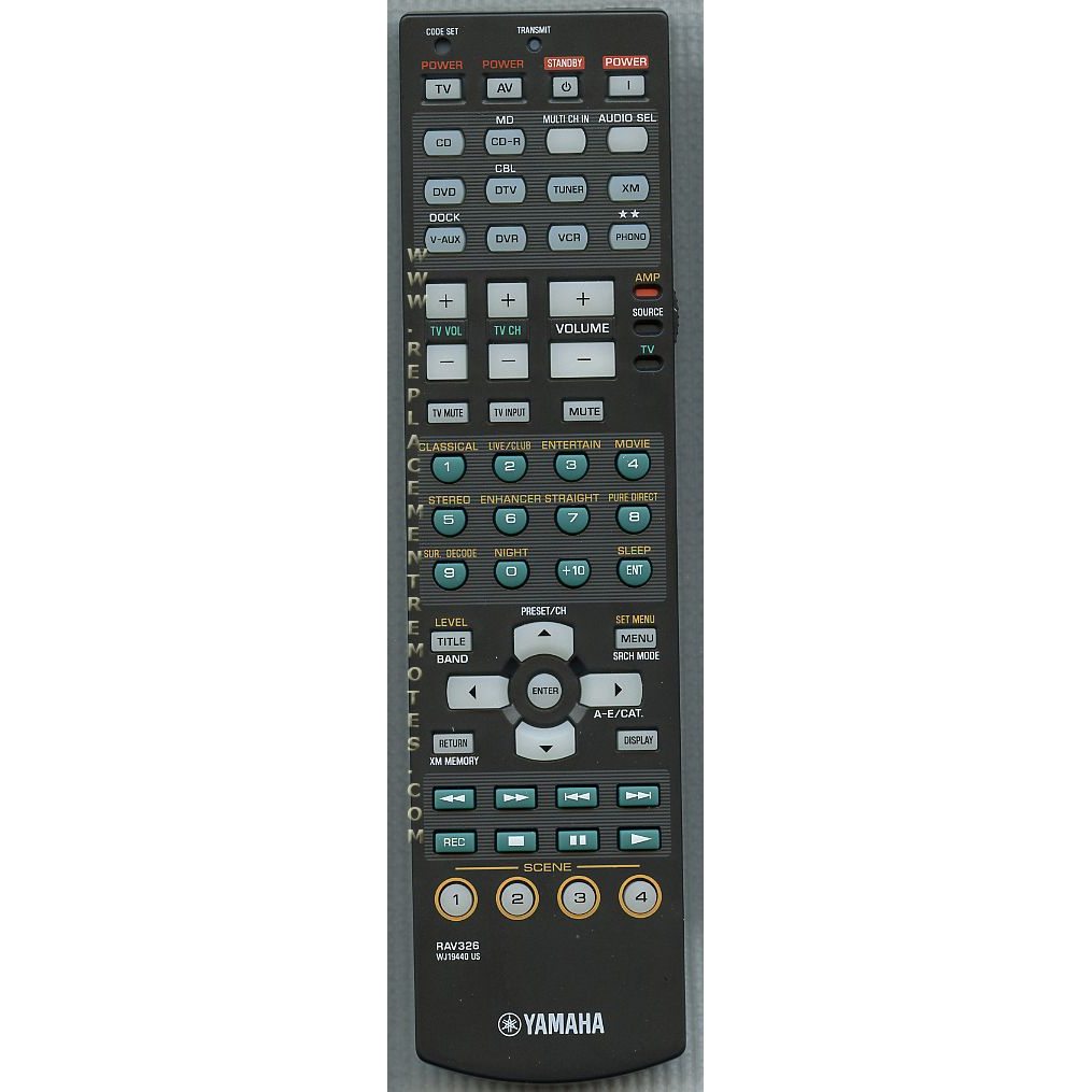 Yamaha RAV326 Receiver Remote Control