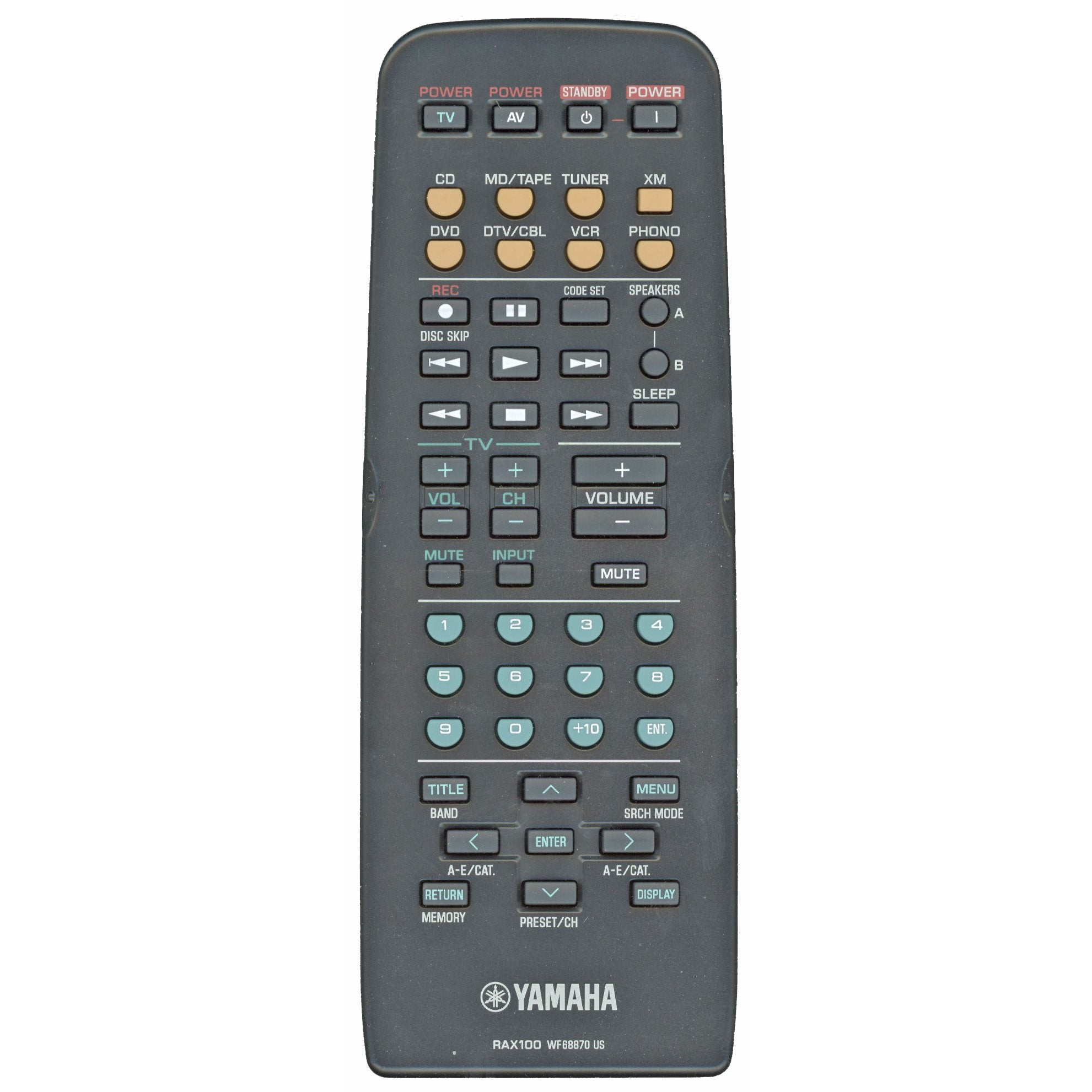 Yamaha RAX100 Receiver Remote Control