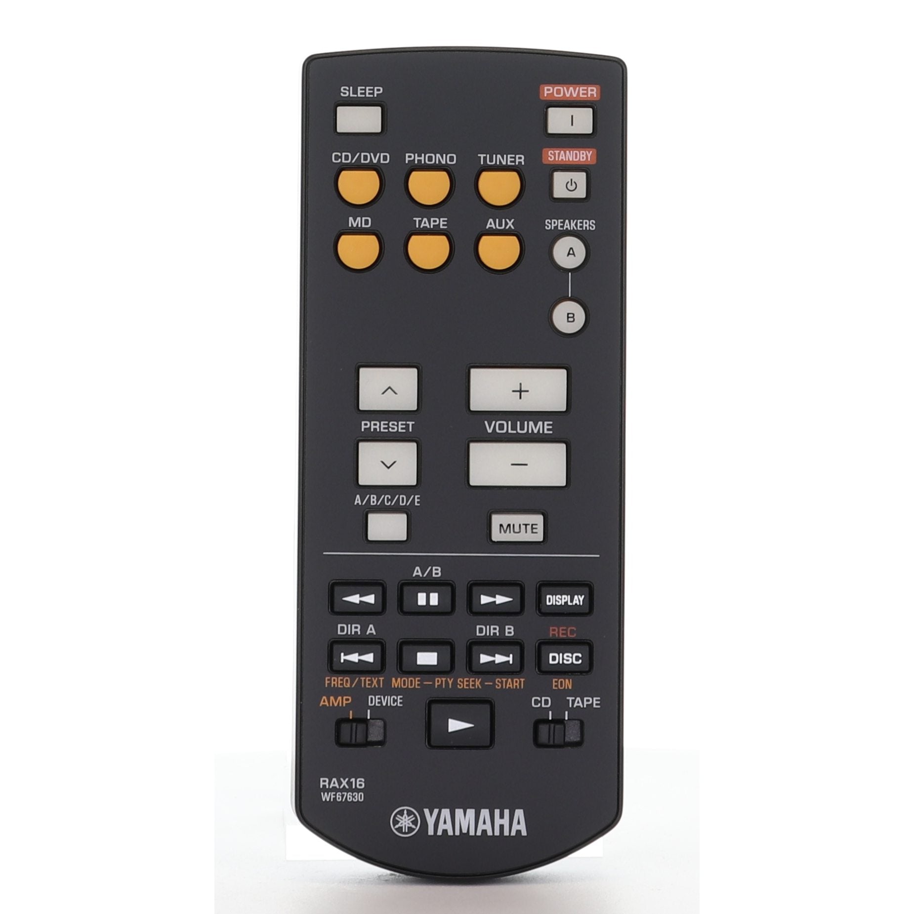 Yamaha RAX16 ZONE 2 Receiver Remote Control