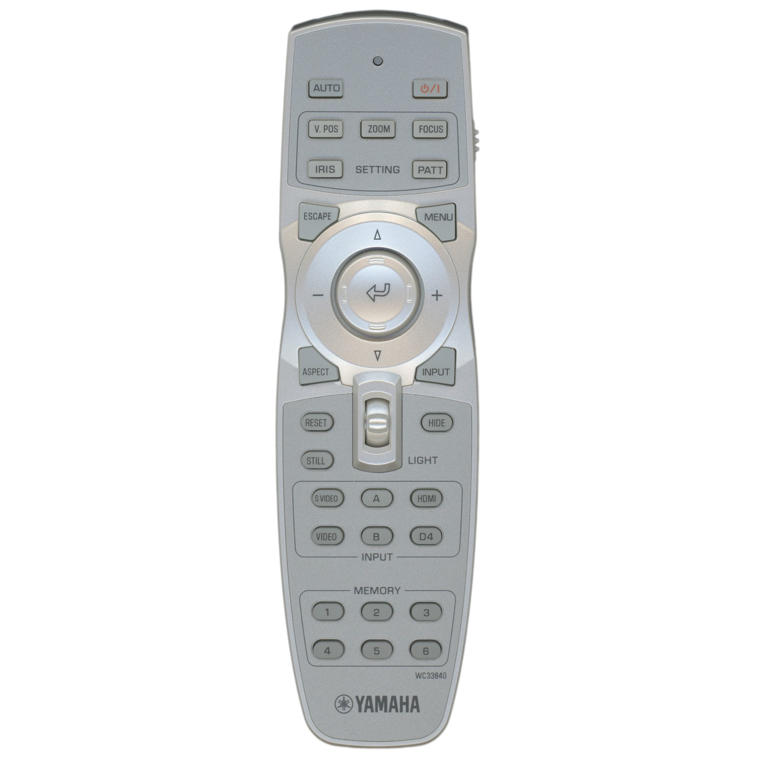 Yamaha WC33840 Projector Remote Control