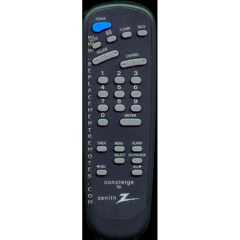 Zenith 1240021304 TV Remote Control