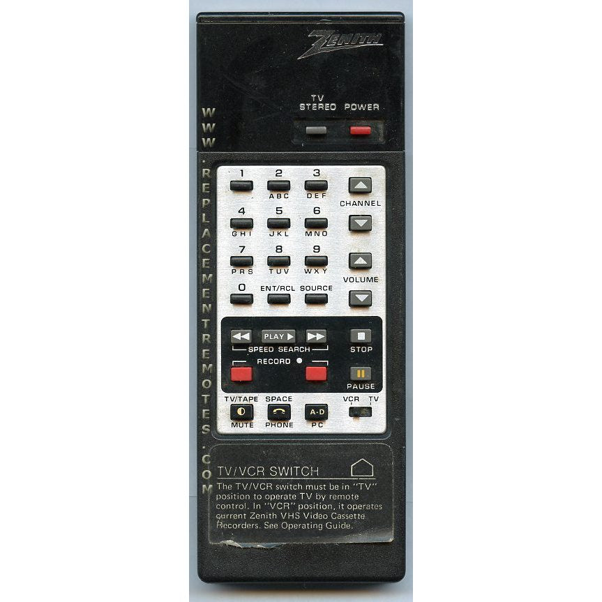 Zenith 124108 TV Remote Control