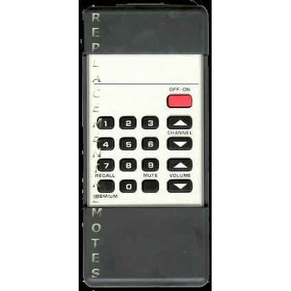 Zenith 12412821 TV Remote Control