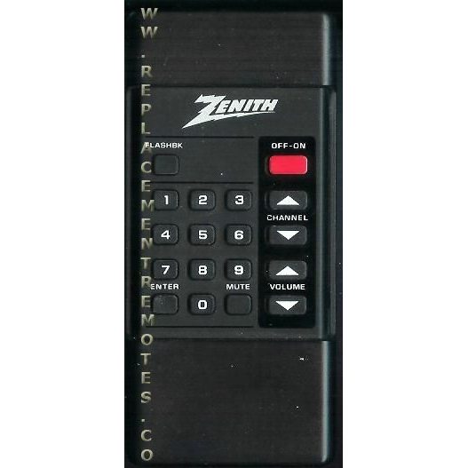 Zenith 12412836 TV Remote Control