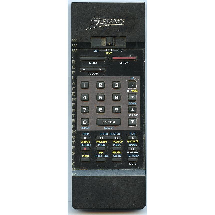 Zenith 12414702 TV Remote Control